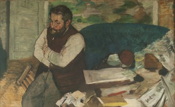 Portrait of Diego Martelli, 1879. Creator: Degas, Edgar