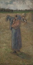 Femme aux champs , 1882. Creator: Pissarro, Camille (1830-1903).