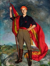 Portrait of Francisco Franco, 1941. Creator: Zuloaga y Zabaleto, Ignacio (1870-1945).