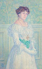 Portrait of Laure Flé , 1898. Creator: Rysselberghe, Théo van (1862-1926).