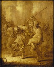 Al kromme lappen (Dancing beggars), 1633. Creator: Venne, Adriaen Pietersz. van de (1589-1662).