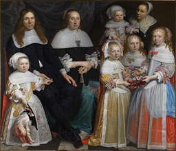 Meyndert Sonck with wife and children, 1662. Creator: Rotius, Jan Albertsz.