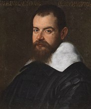 Portrait of Galileo Galilei, 1601. Creator: Santi di Tito