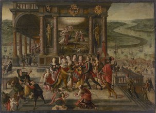Allegory on the Fall of Antwerp on 17 August 1585, 1585-1586. Creator: Vredeman de Vries, Hans (Jan) (1526-1606).