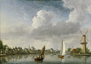 The Spaarne River in Haarlem , 1750. Creator: Compe, Jan ten (1713-1761).
