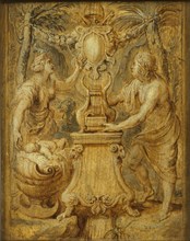 Cover of "Matthiae Casimiri Sarbievii. Lyricorum Libri IV" by Maciej Kazimierz Sarbiewski, 1632. Creator: Rubens, Pieter Paul