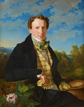 Self-Portrait, 1828. Creator: Waldmüller, Ferdinand Georg (1793-1865).