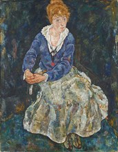 Portrait of Edith Schiele, artist's wife, 1918. Creator: Schiele, Egon (1890-1918).