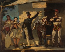 The Saltimbanques, Between 1860 and 1865 . Creator: Daumier, Honoré