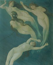 Mermaids, 1920. Creator: Wawra, Josef (1893-1935).