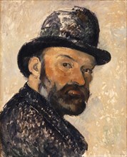 Self-Portrait with Bowler Hat , 1885-1886. Creator: Cézanne, Paul