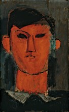 Portrait of Pablo Picasso, c. 1915. Creator: Modigliani, Amedeo