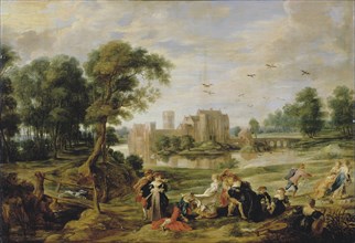 The castle park in Ekeren, 1527-1530. Creator: Rubens, Pieter Paul (1577-1640).