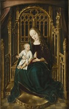 The Virgin and child enthroned , 1490-1500. Creator: Master of the Magdalen Legend