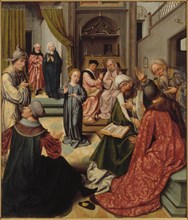 Christ among the Doctors, 1515. Creator: Master of 1518.
