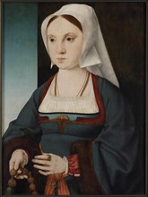 Portrait of a young lady with a rosary, 1514-1519. Creator: Cleve, Joos van