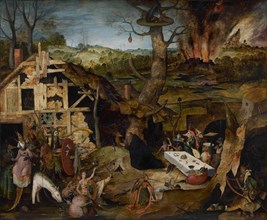 The Temptation of Saint Anthony, 1577. Creator: Huys