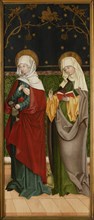 Saint Elizabeth of Hungary and Saint Margaret, ca 1485-1490. Creator: Master of the Sacristy of Kaufbeuren (active ca. 1480-1500).