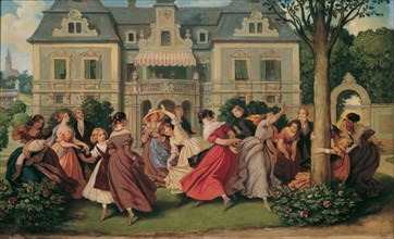 Party Game, after 1860. Creator: Schwind, Moritz Ludwig, von (1804-1871).