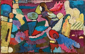 Improvisation on Mahogany, 1910. Creator: Kandinsky, Wassily Vasilyevich (1866-1944).