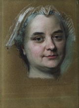 Portrait of Madame Pèlerin . Creator: La Tour, Maurice Quentin de
