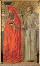 Saint Jerome and Saint Francis of Assisi, ca 1485-1490. Creator: Bevilacqua, Giovanni Ambrogio
