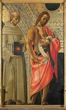 Saint Bernardino of Siena and Saint John the Baptist , ca 1485-1490. Creator: Bevilacqua, Giovanni Ambrogio