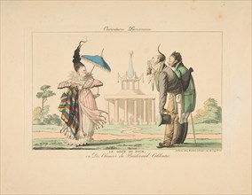 Le Goût du Jour ou Des Chinois du Boulevard Coblentz, from Caricatures Parisiennes, ca. 1815. Creator: Anon.