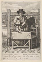 Brandy or Cure Seller, mid to late 17th century. Creator: Abraham Bosse.