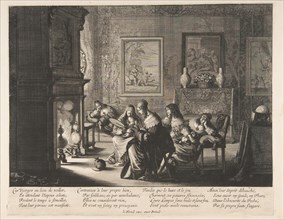 Foolish Virgins Sleeping, ca. 1635. Creator: Abraham Bosse.