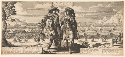 The French Forces: Louis XIII and Gaston d'Orléans, ca. 1630. Creator: Abraham Bosse.