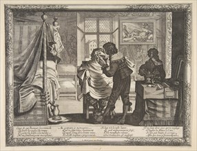 The Barber (le Barbier), ca. 1632-33. Creator: Abraham Bosse.