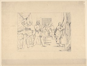 Searching for Arms (from Confederate War Etchings), 1861-63. Creator: Adalbert John Volck.