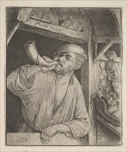 Baker Blowing Horn, 1610-85. Creator: Adriaen van Ostade.