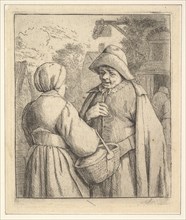 Conversation in the Street, 1610-85. Creator: Unknown.