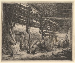 The Barn, 1647. Creator: Adriaen van Ostade.