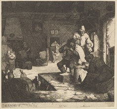 Smokers at the Inn, 1610-85. Creator: Adriaen van Ostade.