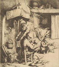 Father Feeding Child, 1610-85. Creator: Unknown.