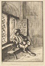 Man Sitting by a Window (copy), 1610-85. Creator: Unknown.
