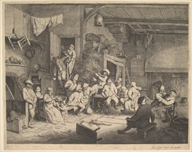 The Dance at the Inn, 1652. Creator: Adriaen van Ostade.