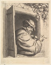 Smoker at the Window, 1610-85. Creator: Adriaen van Ostade.