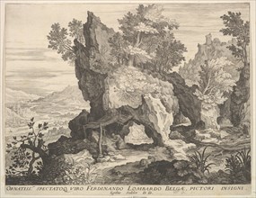 Rocky Landscape with St. Jerome. Creator: Aegidius Sadeler II.