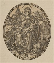 Virgin and Child with the Monkey (reverse copy).n.d. Creator: Unknown.