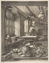 Saint Jerome in His Study, 1514. Creator: Albrecht Durer.