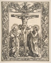 Christ on the Cross between the Virgin and Saint John, 1516. Creator: Albrecht Durer.
