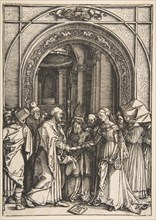 The Betrothal of the Virgin, from The Life of the Virgin, ca. 1504. Creator: Albrecht Durer.