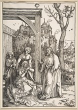 Christ Taking Leave of His Mother, from The Life of the Virgin, ca. 1504. Creator: Albrecht Durer.