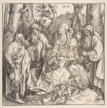 The Holy Family with Saints and Two Musical Angels, 1511. Creator: Albrecht Durer.