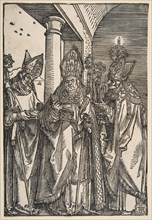 Saints Nicholas, Ulrich and Erasmus.n.d. Creator: Albrecht Durer.