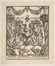 The Book Plate of Wilibald Pirckheimer.n.d. Creator: Albrecht Durer.